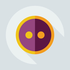 Flat modern design with shadow icons button