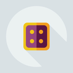 Flat modern design with shadow icons button