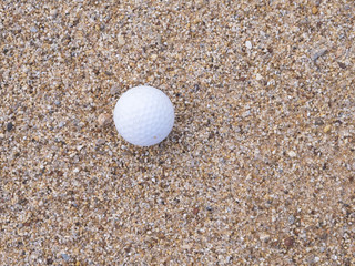 Golf ball on the lawn - Golf Background.