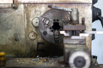 Lathe machining old and dirty