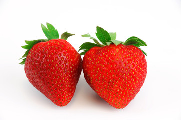 fresh strawberry isolated on white background