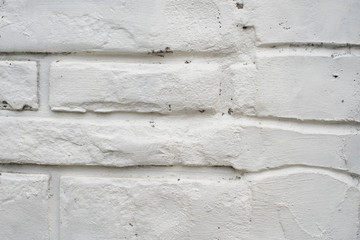 White brick wall background