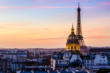 Fototapeta premium Sunset of Paris