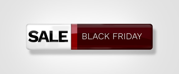 red glossy sale icon button blank isolated