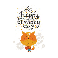 Animal birthday card