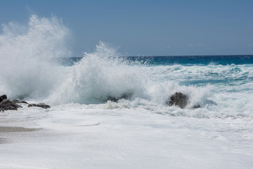 Fototapeta premium Brandung am Strand