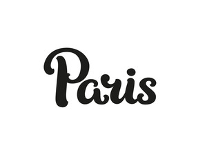 Paris, France, modern lettering sign. I love Paris, vector font for design cards, prints