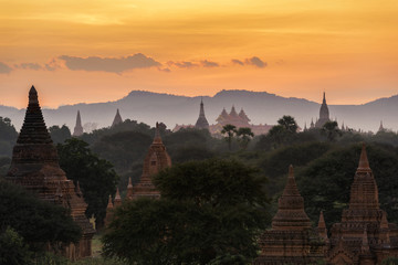 Pagoda field at Bagan, Myanmar