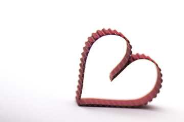 heart shape paper red