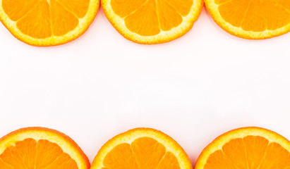 A slice of fresh orange