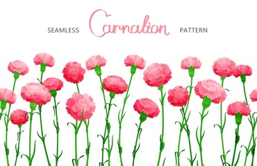 Vector flower seamless border