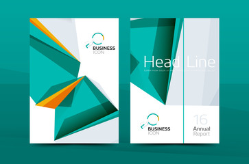 Geometric shapes design a4 cover