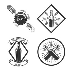 Vintage beer brewery emblems