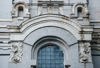 ancient architecture building with windows in classic style