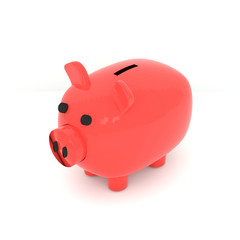 3D rendering of piggy bank