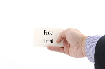 Free trial text concept