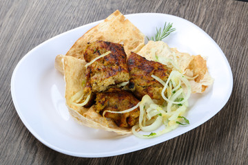 Vegetarian potato kebab