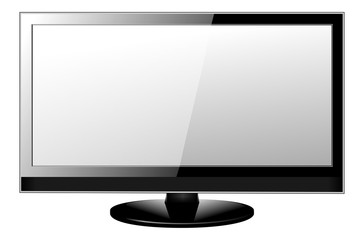 tv screen realistic vector illustration