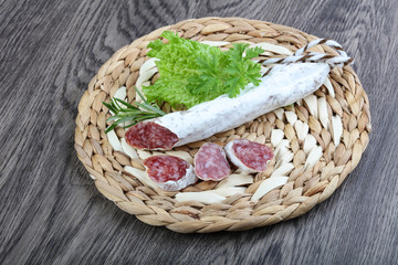 Obraz premium Spanish sausage Fuet