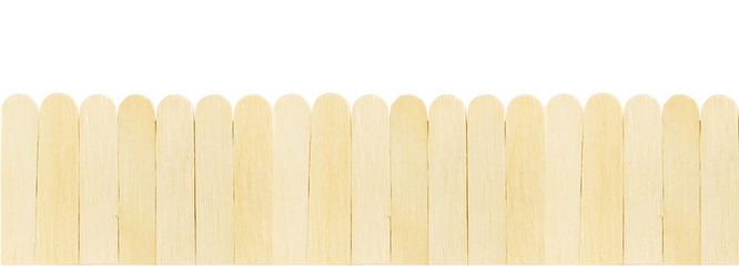 wood ice-cream stick isolated on white background