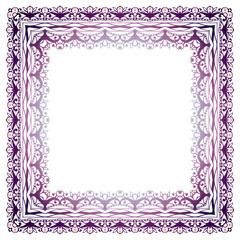 Elegant luxury vintage calligraphy frame. Template for greeting card, invitation, diploma. Illustration in retro style. Vector