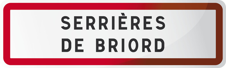  SERRIÈRES DE BRIORD : Commune de l'Ain - 01 - Auvergne-Rhône-Al