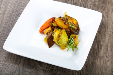 Baked vegetables