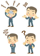 困る　ビジネスマン