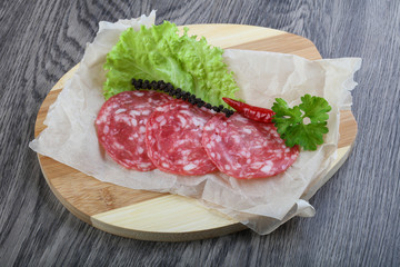 Spanish salami sausage