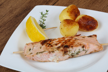 Baked salmon