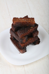 Snack - black garlic bread