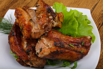 Pork ribs bbq