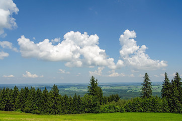 Wolken am Hohen Peißenberg