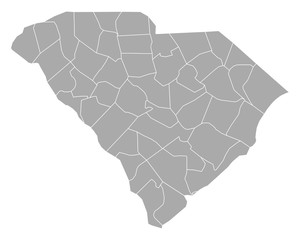 Karte von South Carolina © Robert Biedermann