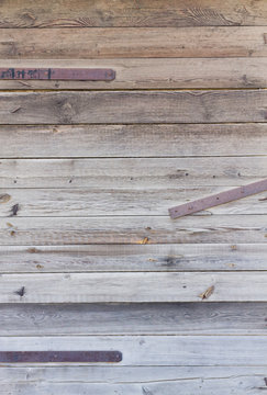 Wooden Fence Of Horizontal Planks