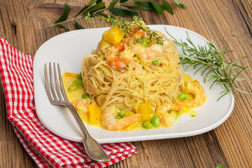 Spaghetti mit Meersefrüchten