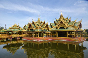 Naklejka premium Pavilion of the Enlightened in Ancient city in Bangkok