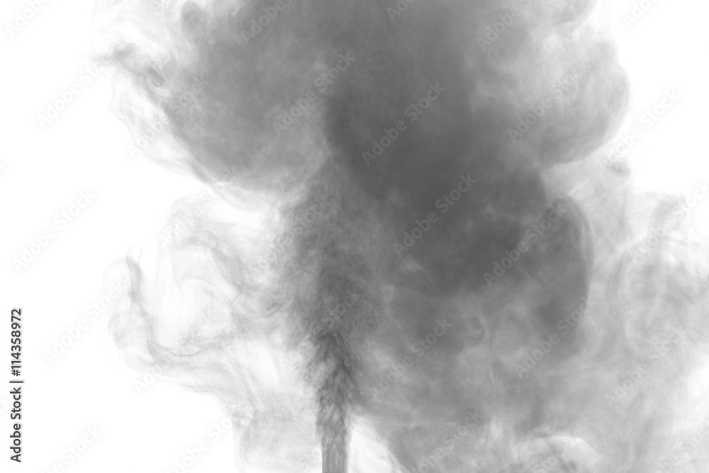 Wall mural grey water vapor