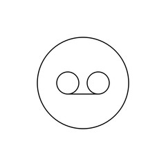 Audio cassette icon sign. Vector illustration.