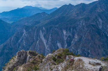 Beautiful resting place in the mountains near lake garda, italy