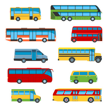 Bus icon set