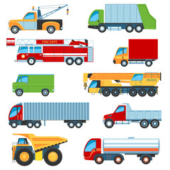 Trucks icon set