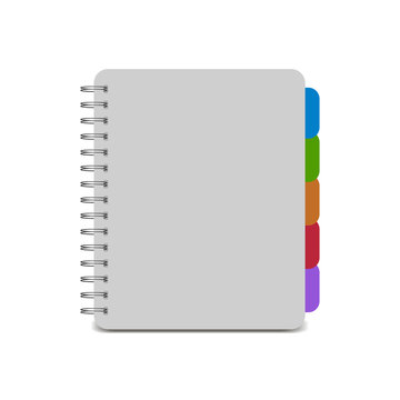 realistic spiral notebook