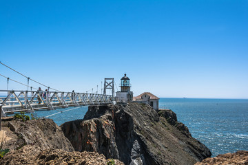 Fototapeta na wymiar Point Bonita Lighthouse, San Francisco Bay, California 
