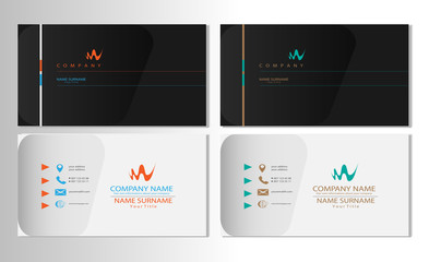 Visit business card template