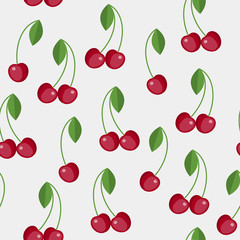 Seamless pattern of cherry