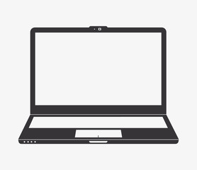 Lapton icon vector
