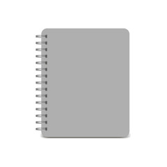 spiral notepad, notebook. Closed notebook