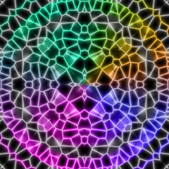 Abstract Colorful Flower Digital Design Square Texture