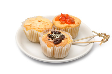 homemade cupcake variety of different flavors